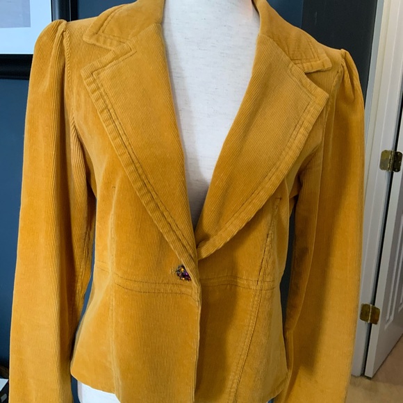 True Meaning Jackets & Coats Stretch Corduroy Unlined Button Shaped